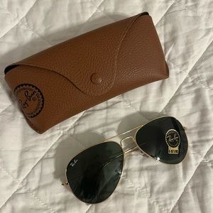 G-15 LENS aviator gold Ray-Ban for men - brand new with case